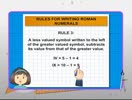 Grade V Math (Rules for writing Roman numerals)